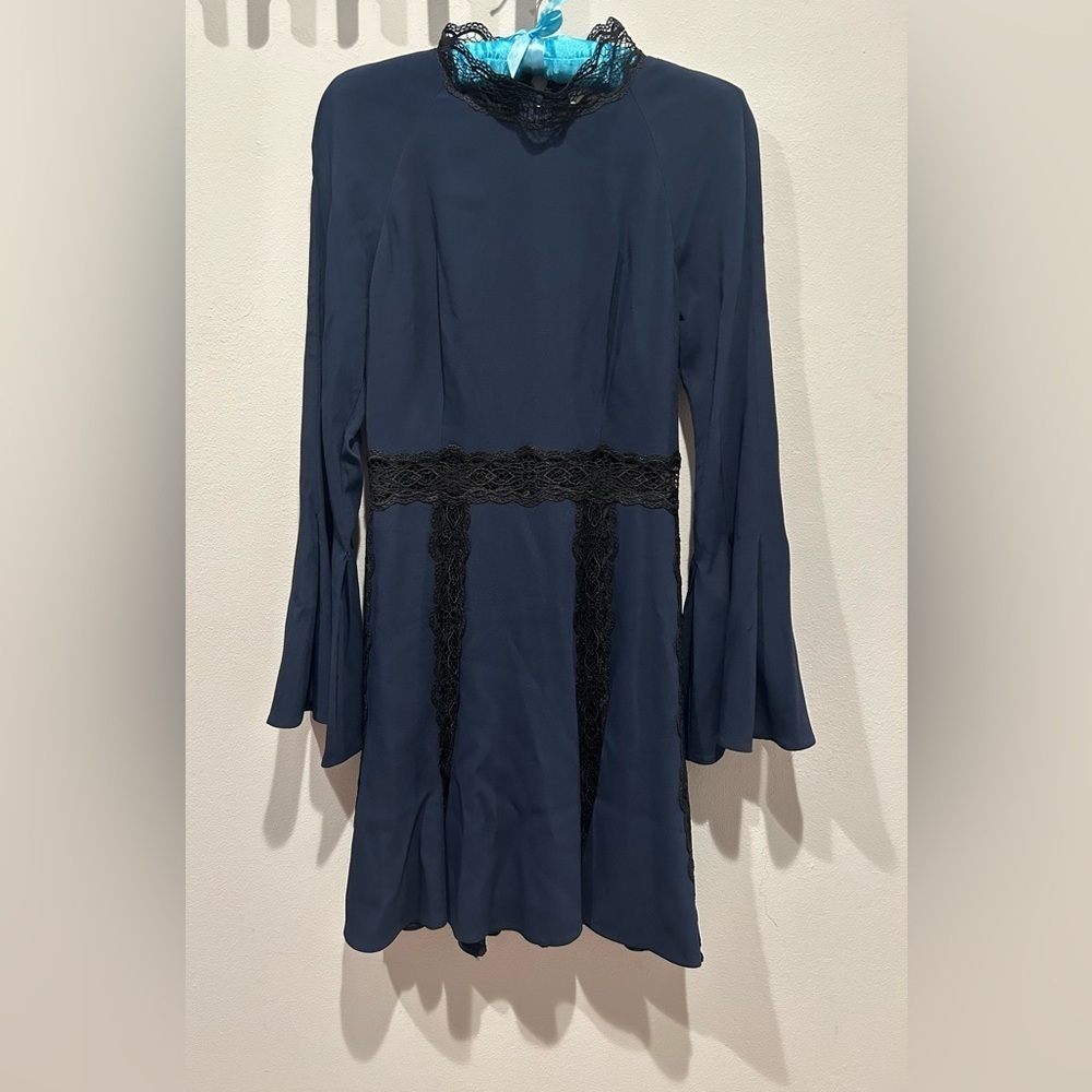 Jonathan Simkhai Navy and Black Long Sleeve Dress / Size 4 / - Picture 2 of 13